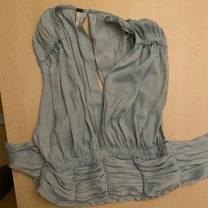 Free People Tie Back Silk Top